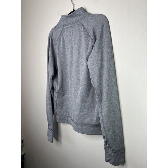 Abercrombie & Fitch Sweatshirt Men's Heather Gray 1/4-Zip Performance Size Large - Picture 6 of 12
